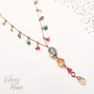 🔴Cookie Lee | Gold-like Jewel Necklace -14in.Long